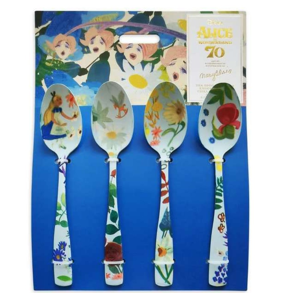 Accessories * | Disney Tea Spoon Set Mary Blair Alice In Wonderland