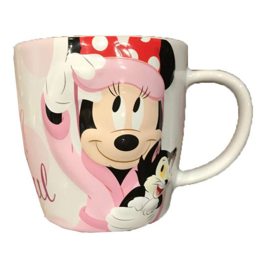 Mugs * | Disney Coffee Mug Minnie And Figaro Beauty Sleep?