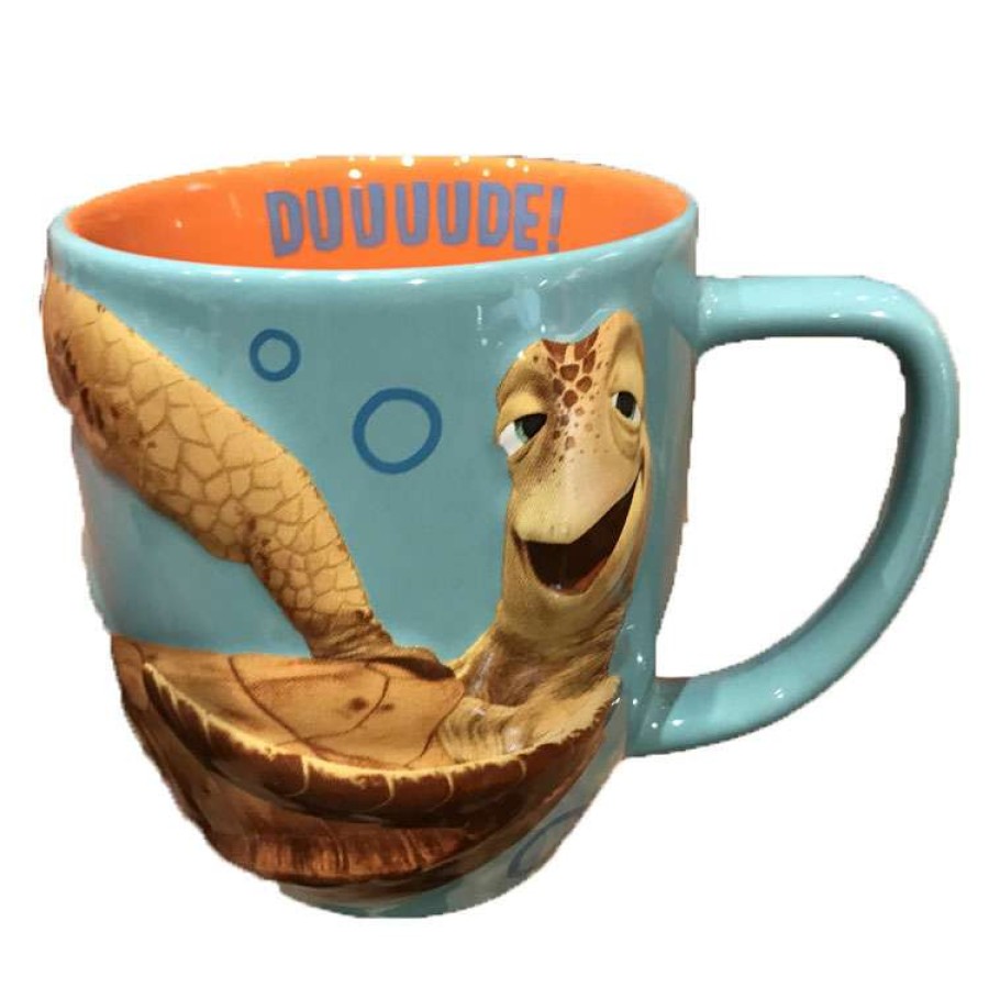 Mugs * | Disney Coffee Mug Crush Portrait Duuuude