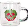 Mugs * | Disney Glass Mug Poisoned Apple Snow White