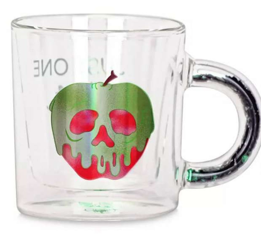 Mugs * | Disney Glass Mug Poisoned Apple Snow White