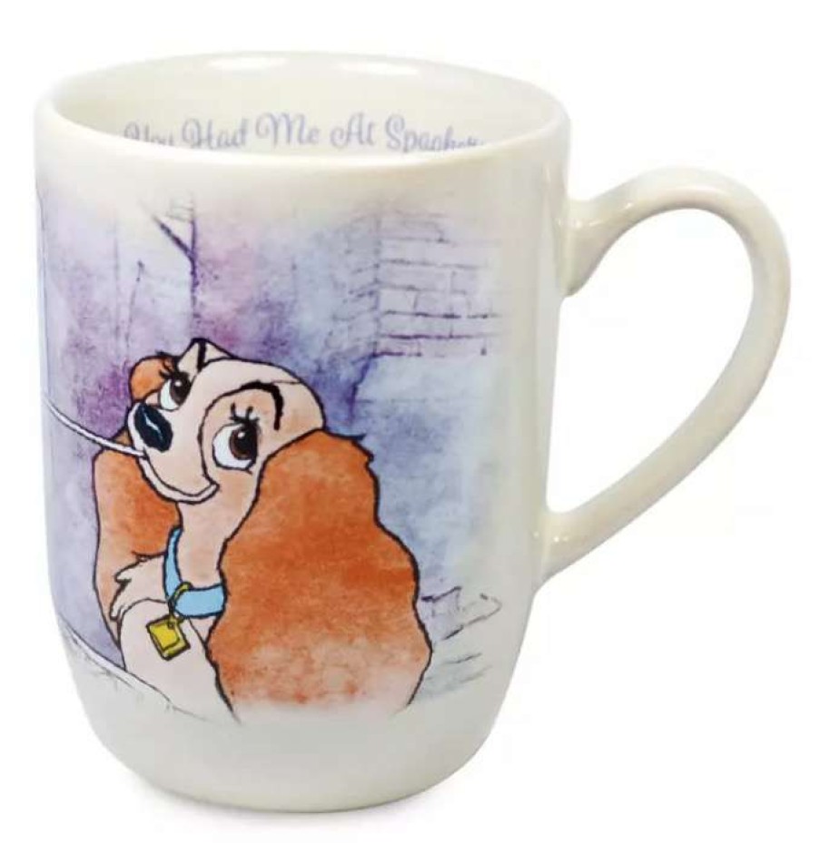 Mugs * | Disney Coffee Mug Lady And The Tramp Spaghetti