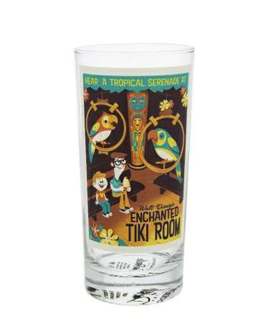 Glassware * | Disney Tumbler Glass Attraction Poster Enchanted Tiki Room