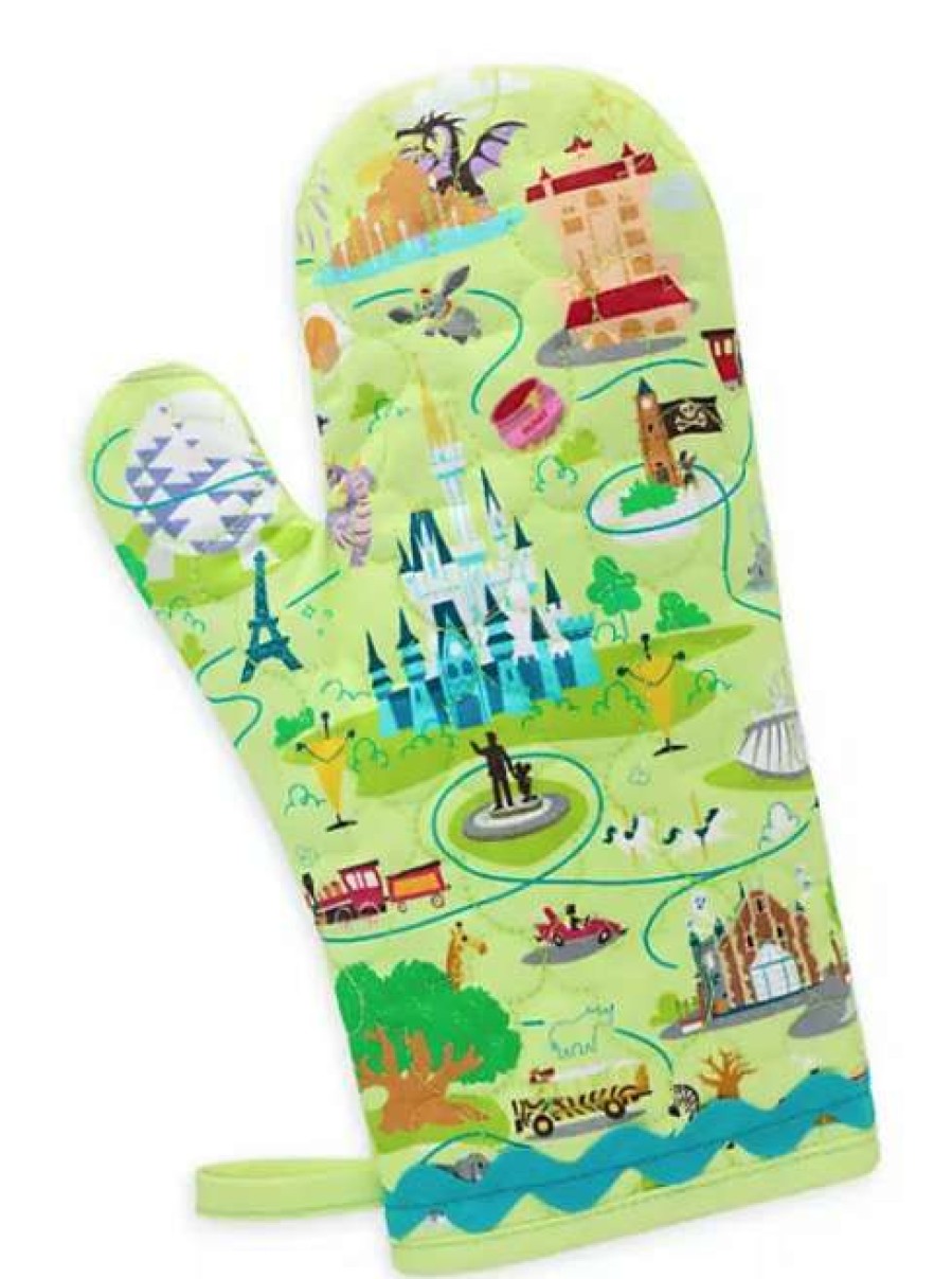 Accessories * | Disney Oven Mitt Walt Disney World Map