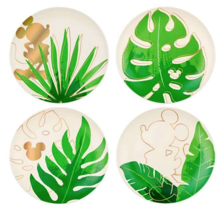 Plasticware * | Disney Plate Set Mickey Mouse Tropical