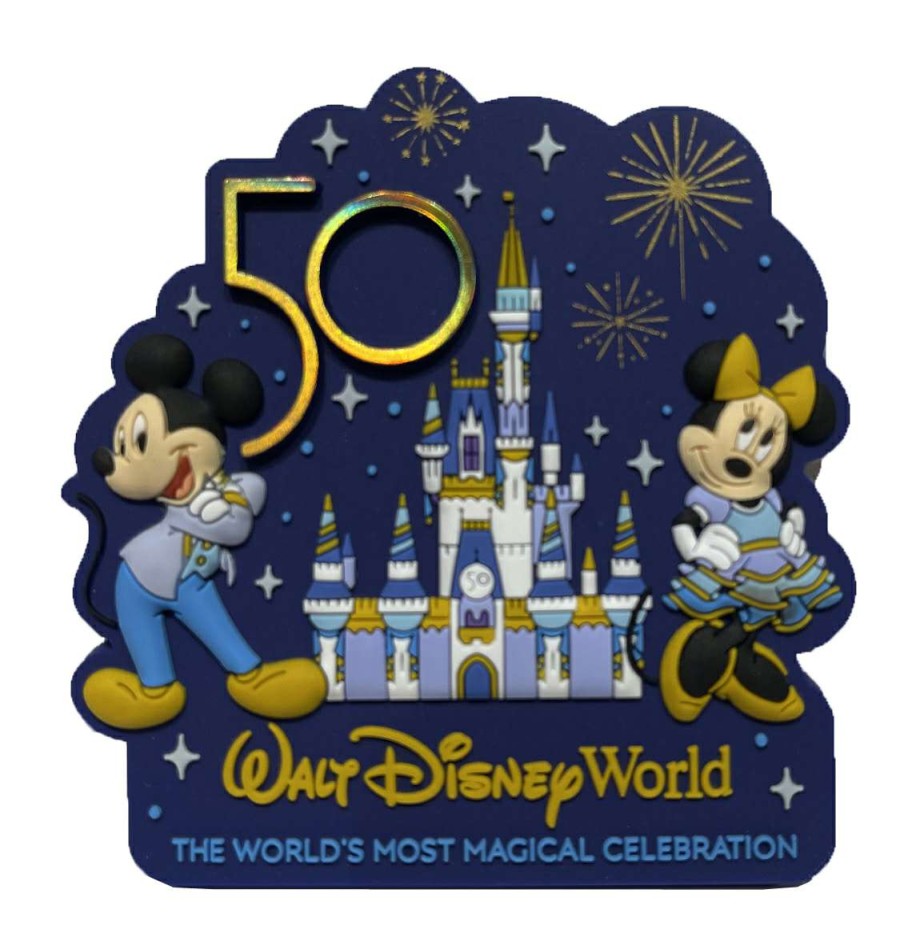 Magnets * | Disney Magnet 50Th Anniversary Mickey & Minnie