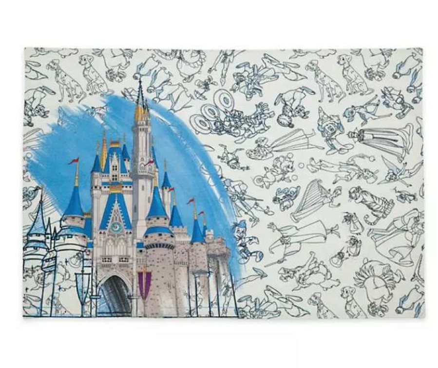 Accessories * | Disney Placemat Ink & Paint Reversible Walt Disney World