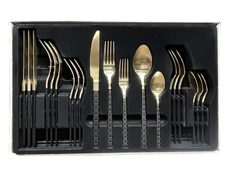 Accessories * | Disney Flatware Set Mickey Mouse Icons Homestead