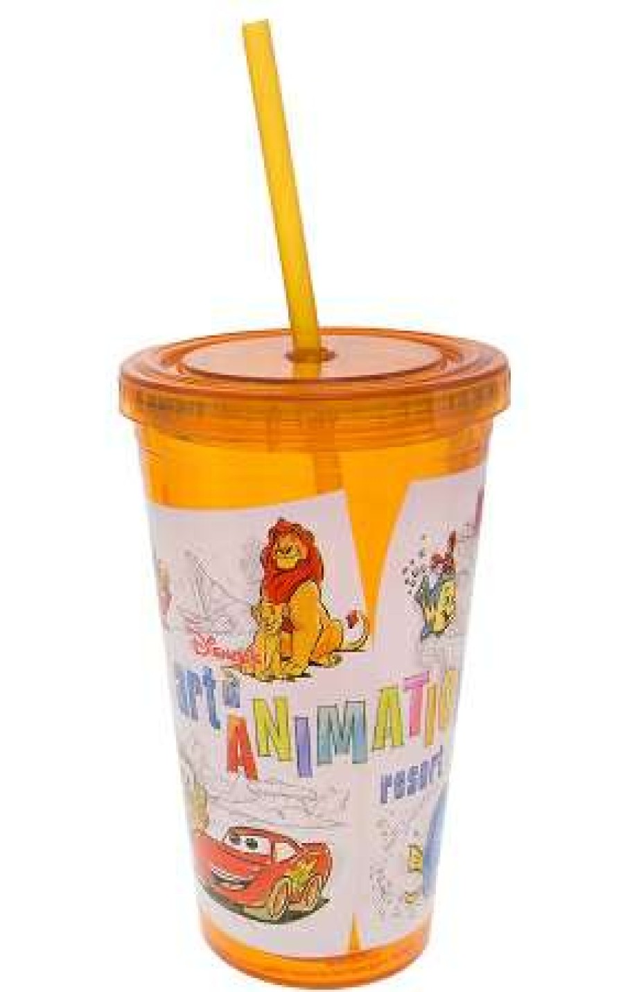 Plasticware * | Disney Tumbler With Straw Art Of Animation