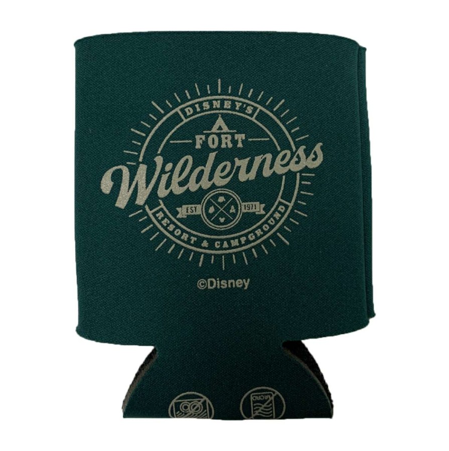 Accessories * | Disney Can Koozie Fort Wilderness Resort And Campground Green