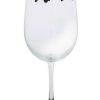 Glassware * | Disney Wine Glass Mickey Mouse Icons Black