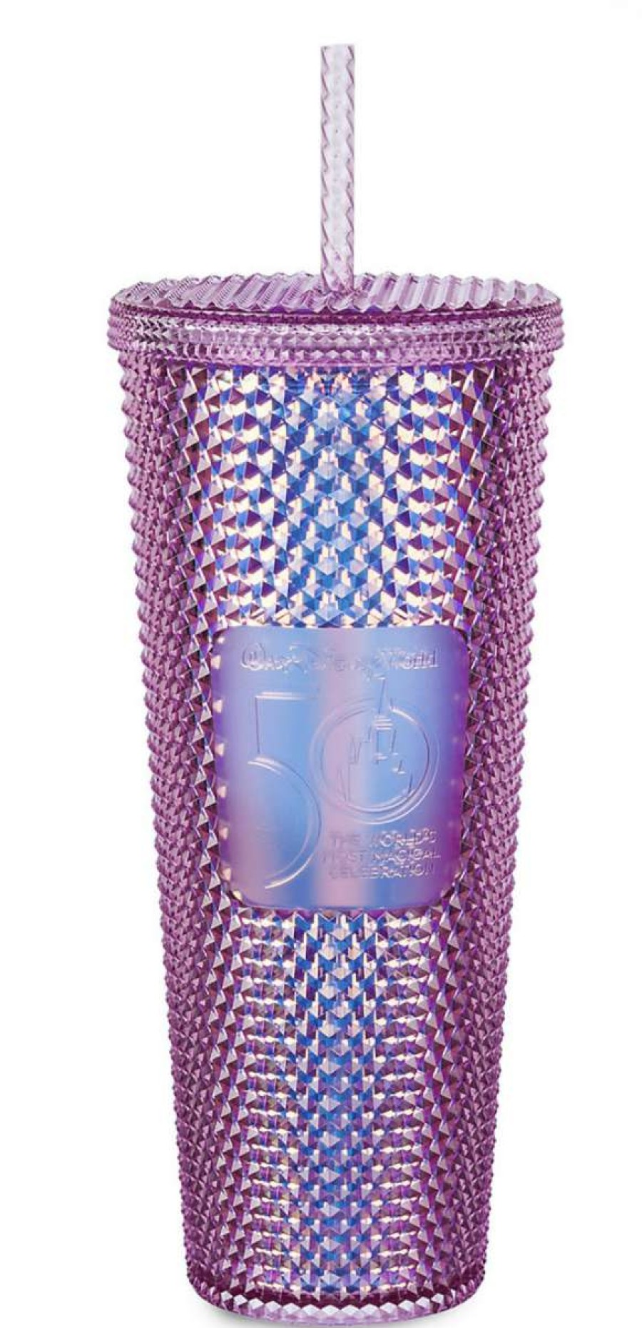 Plasticware * | Disney Starbucks Tumbler 50Th Anniversary Geometric Pink