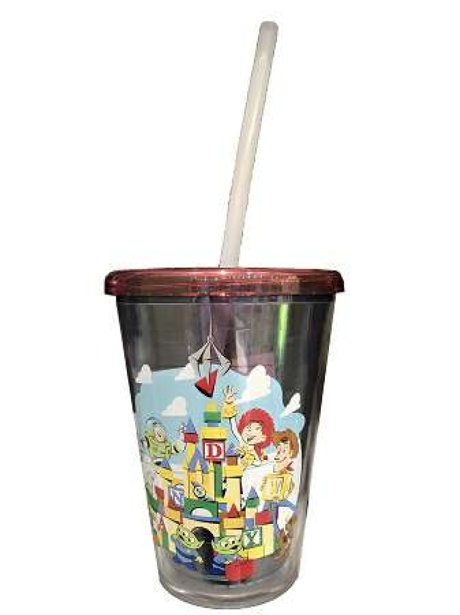 Plasticware * | Disney Tumbler With Straw Toy Story Land Characters