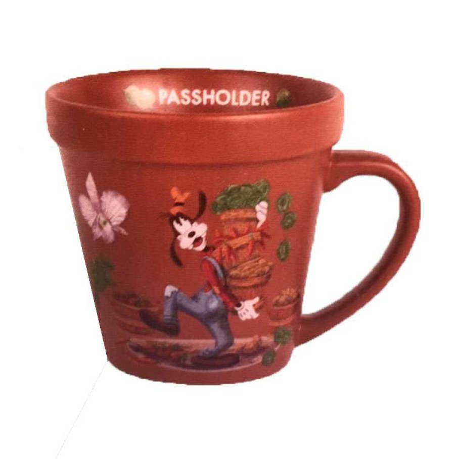 Mugs * | Disney Coffee Mug 2019 Flower And Garden Goofy Passholder