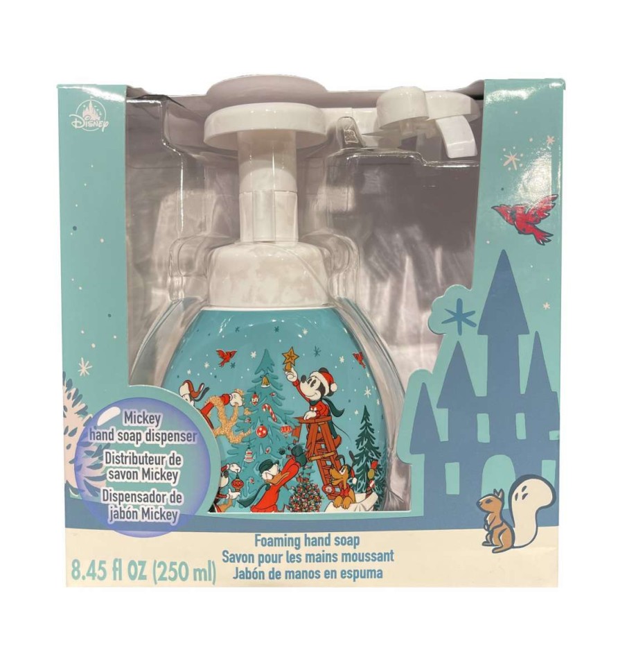 Accessories * | Disney Hand Soap Dispenser Happy Holidays Mickey & Friends