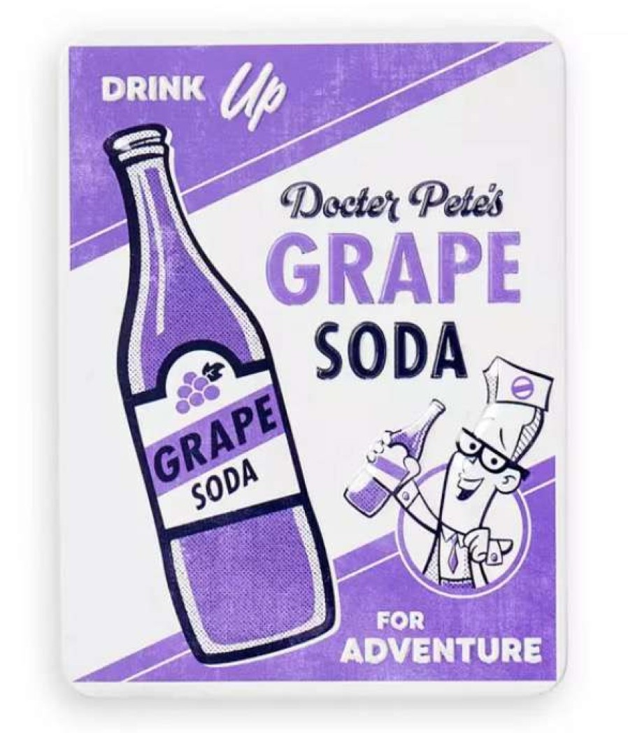 Magnets * | Disney Magnet Grape Soda Tin