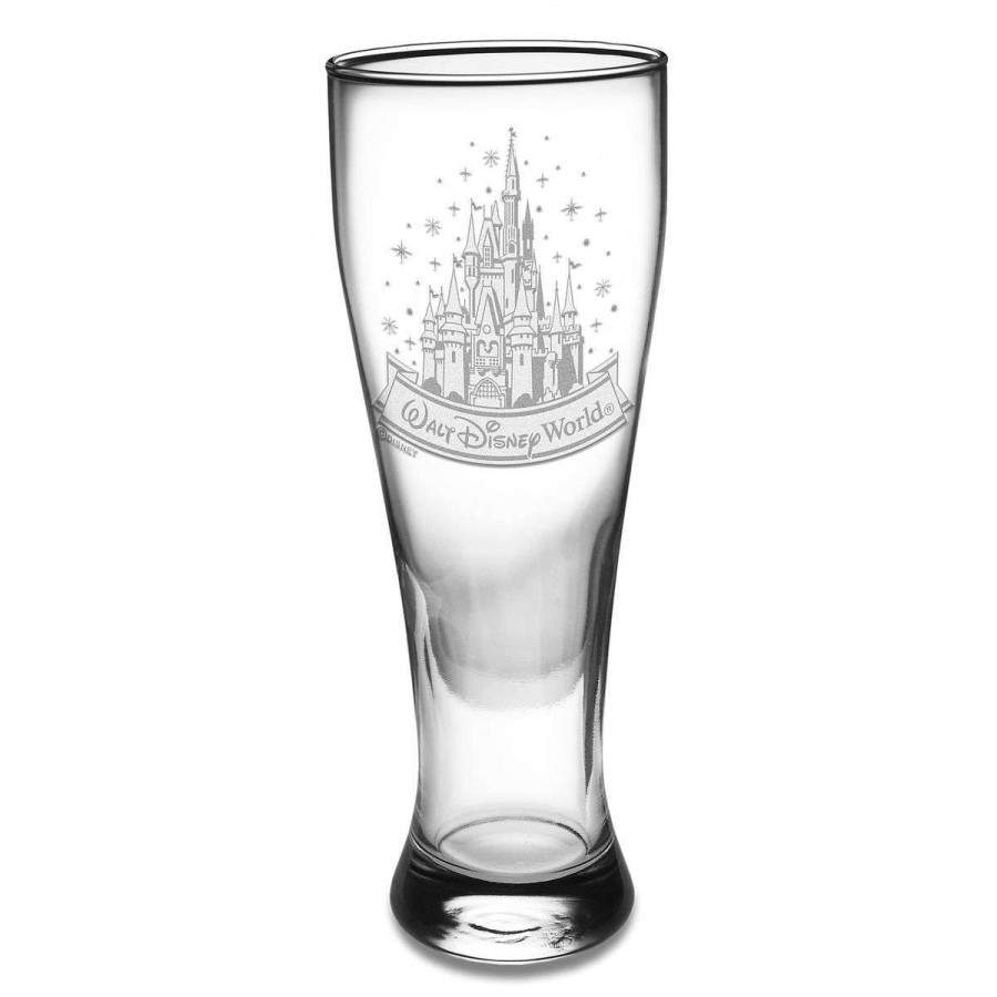 Glassware * | Disney Arribas Pilsner Glass Cinderella Castle Walt Disney World