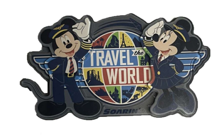 Magnets * | Disney Magnet Epcot Travel The World