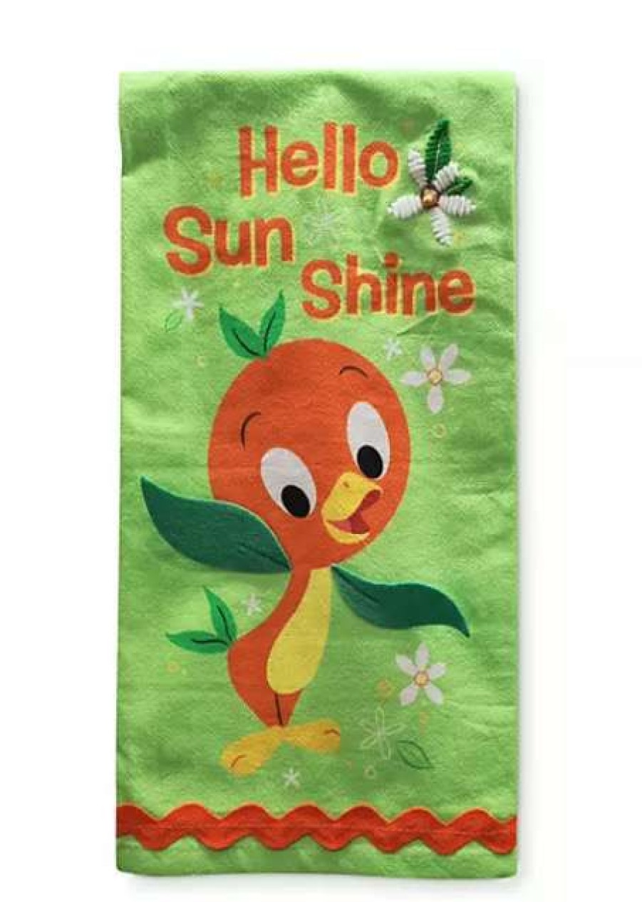 Accessories * | Disney Kitchen Towel Orange Bird Hello Sunshine