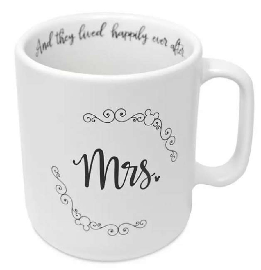 Mugs * | Disney Coffee Mug Mickey Mouse Bride Mrs