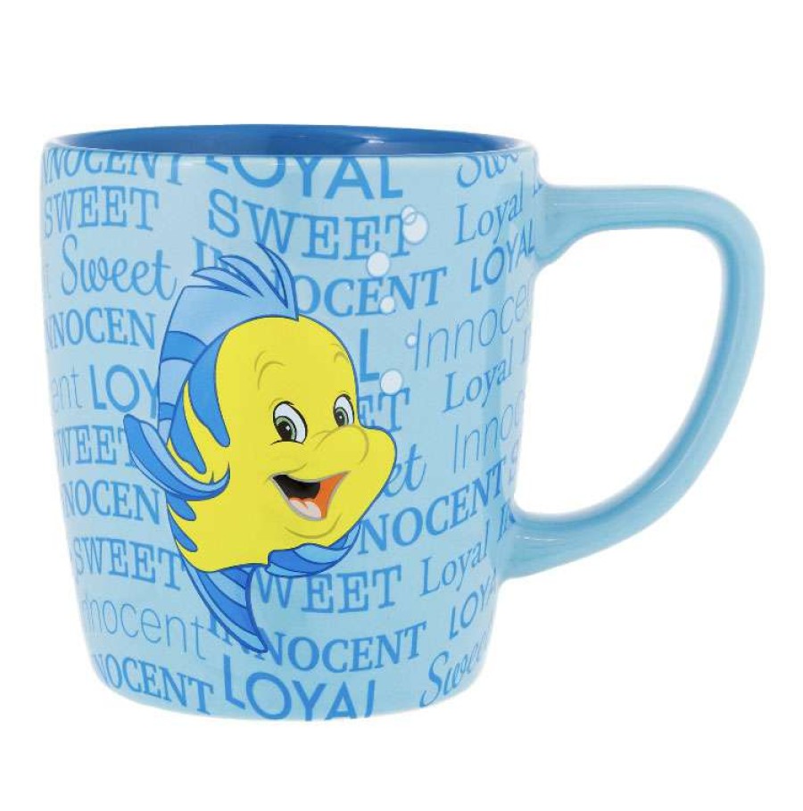 Mugs * | Disney Coffee Mug Flounder Personality