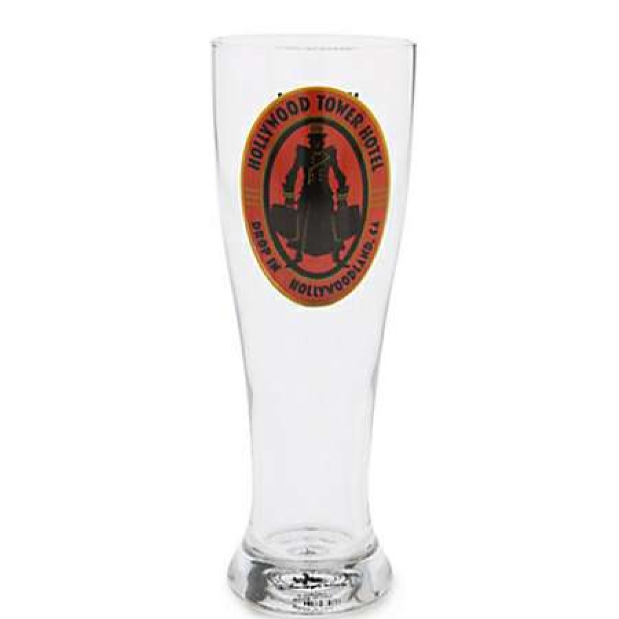 Glassware * | Disney Pilsner Glass Hollywood Tower Hotel