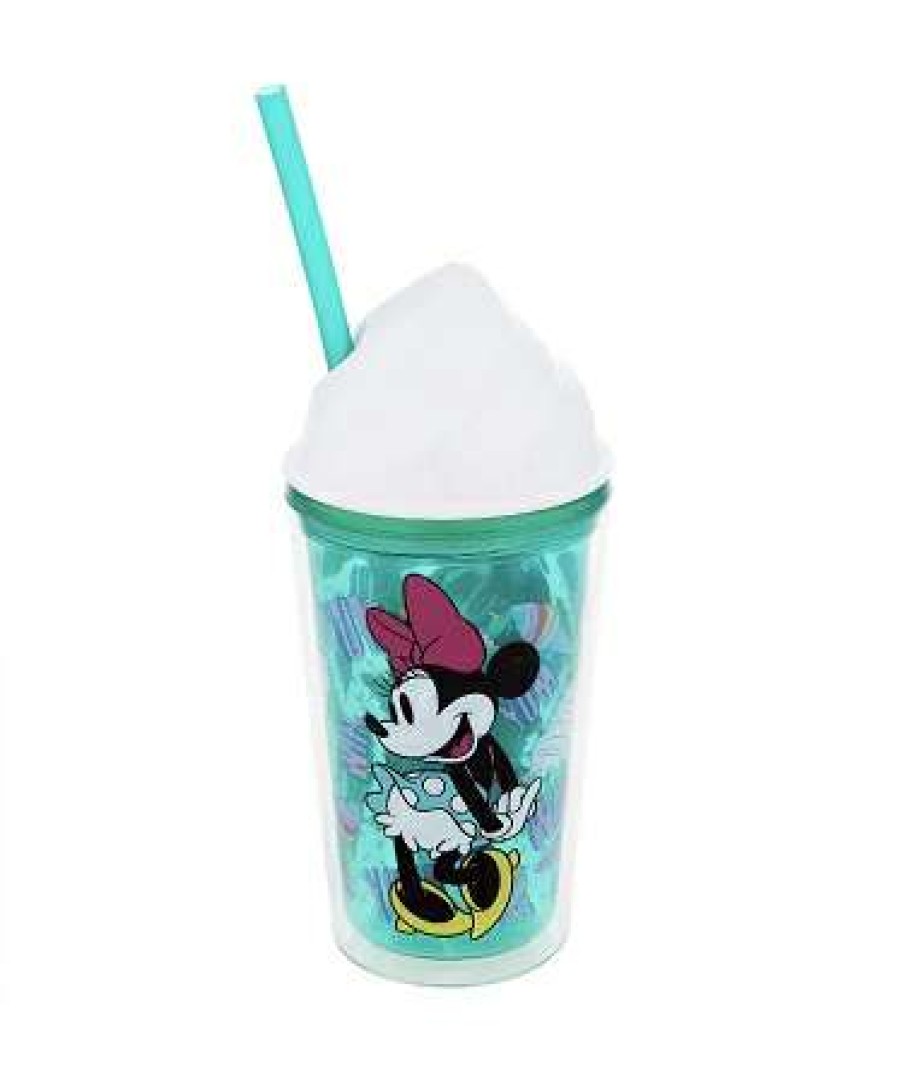 Plasticware * | Disney Tumbler With Straw Mickey And Minnie Mouse