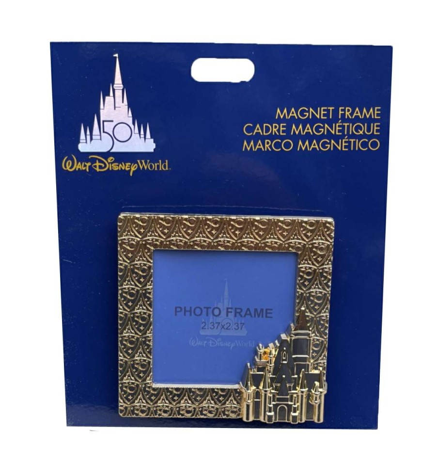 Magnets * | Disney Photo Frame Magnet 50Th Anniversary Castle