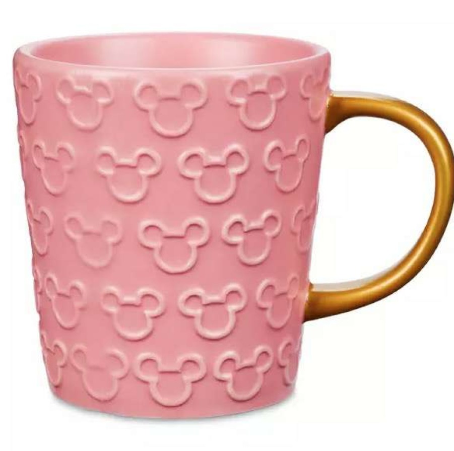 Mugs * | Disney Coffee Mug Mickey Mouse Homestead Pink & Gold