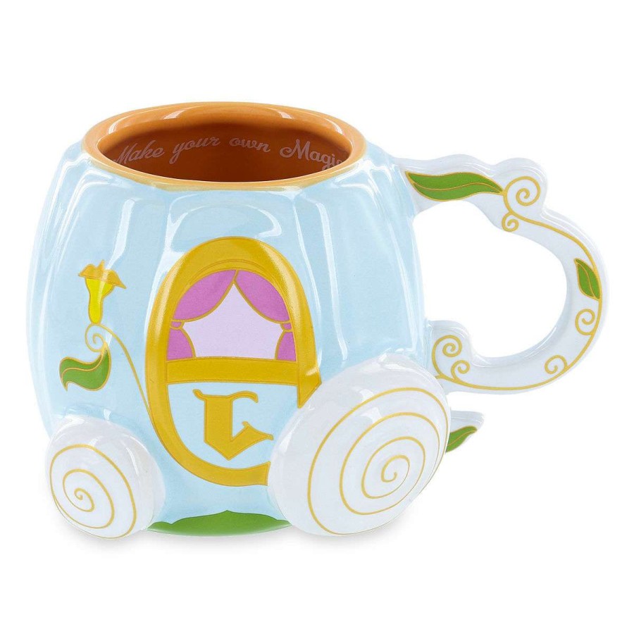 Mugs * | Disney Coffee Mug Cinderella Pumpkin Coach Sculpted