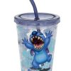 Plasticware * | Disney Tumbler With Straw Stitch Portraits