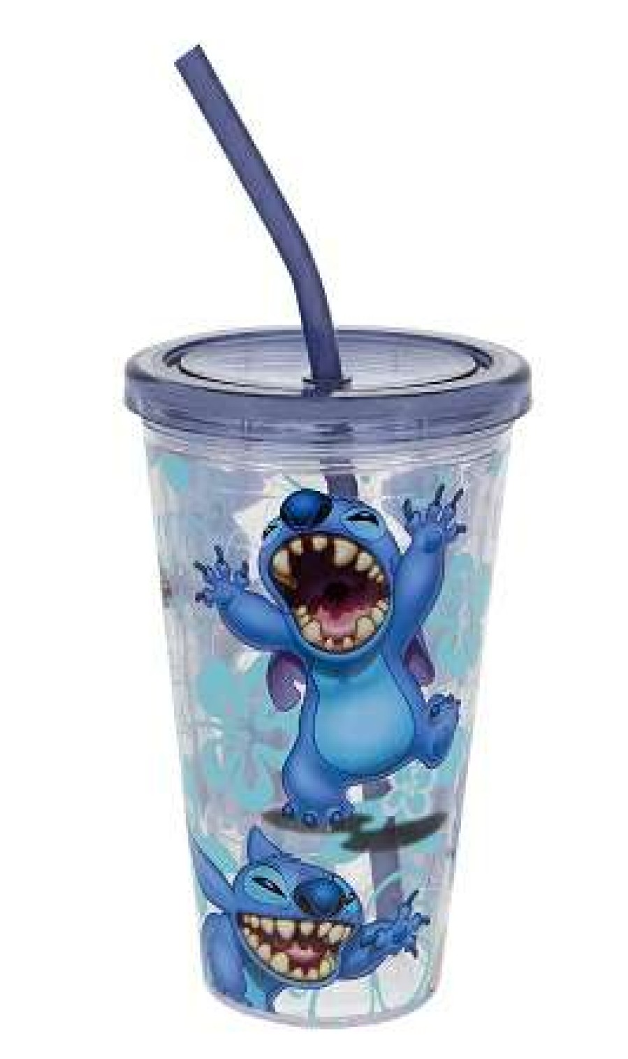 Plasticware * | Disney Tumbler With Straw Stitch Portraits