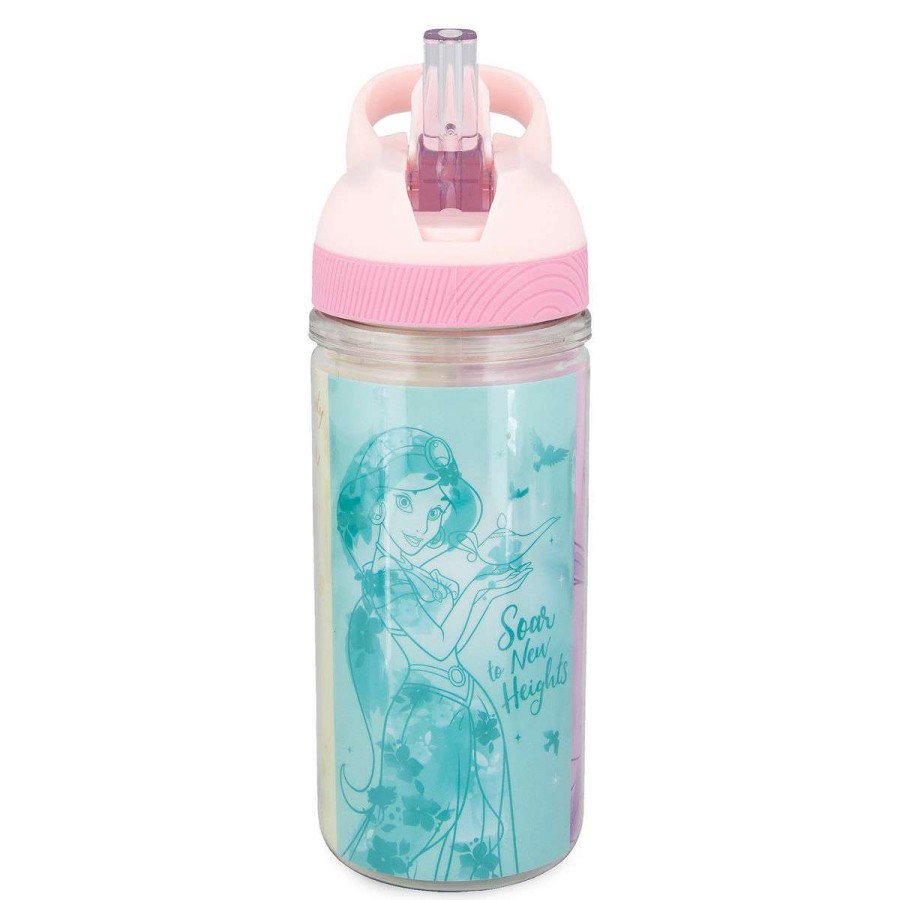 Plasticware * | Disney Water Bottle With Straw Princess Quotes