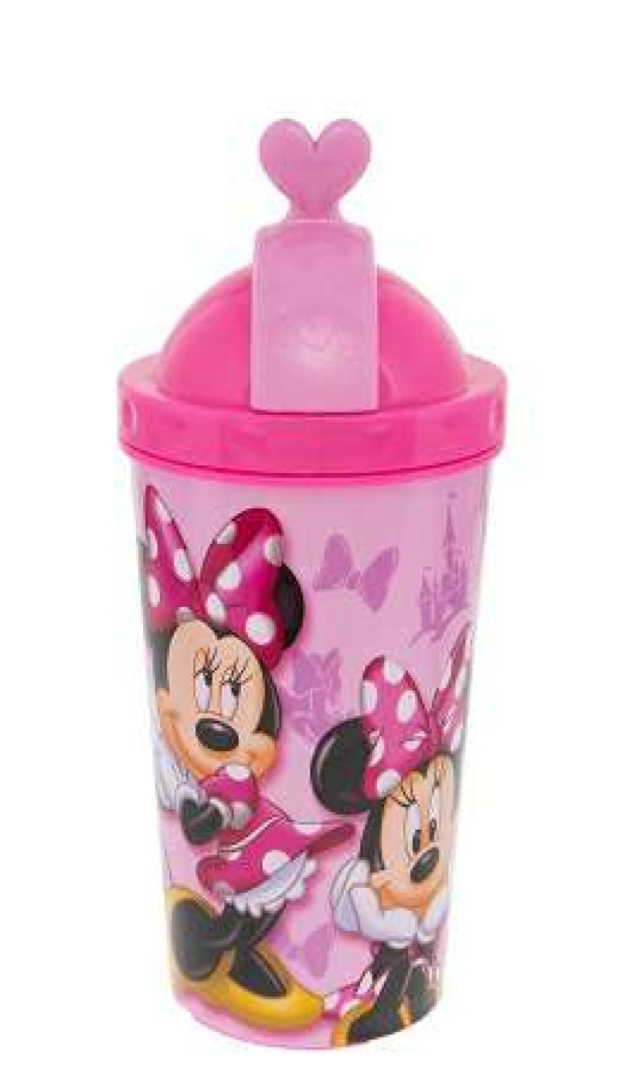 Plasticware * | Disney Tumbler Minnie Mouse Pop Up Straw