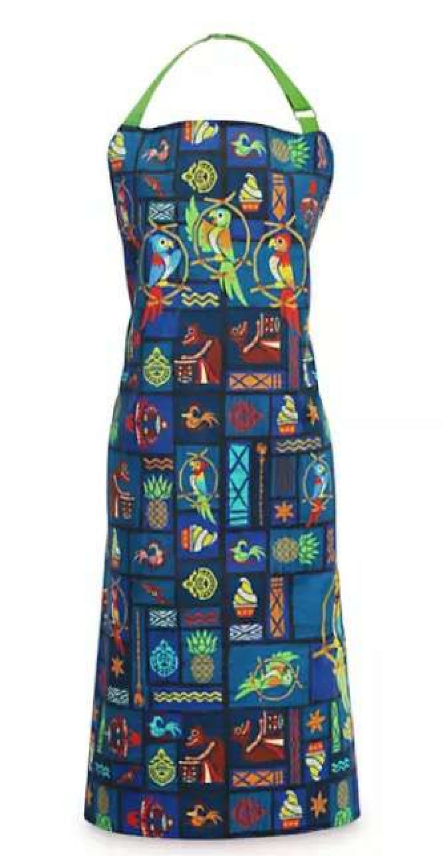 Accessories * | Disney Apron For Adults Enchanted Tiki Room