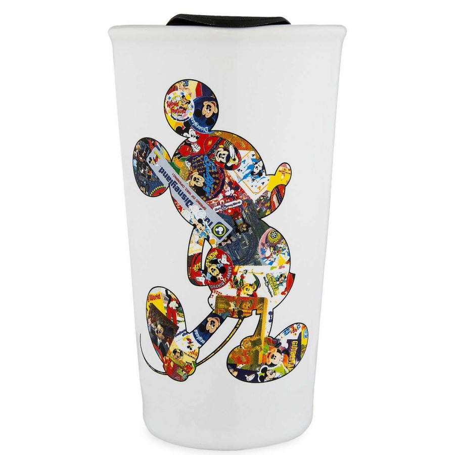 Mugs * | Disney Travel Tumbler Mickey Mouse Through The Years Ceramic