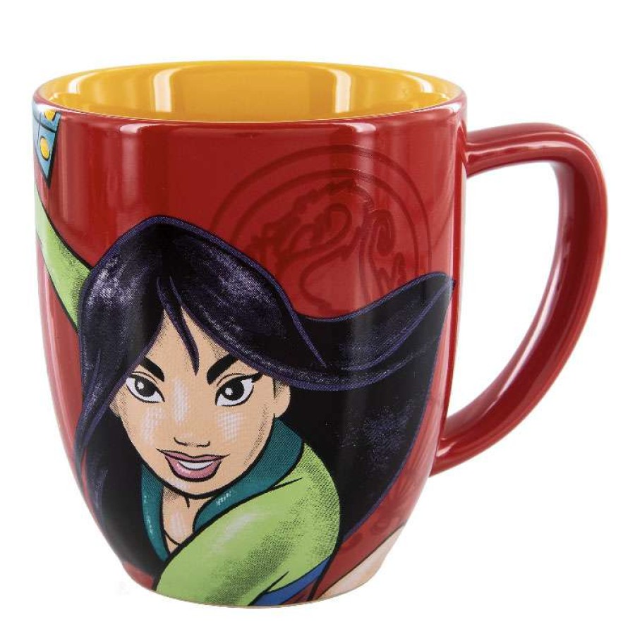 Mugs * | Disney Coffee Mug Princess Mulan Portrait Live With Honor