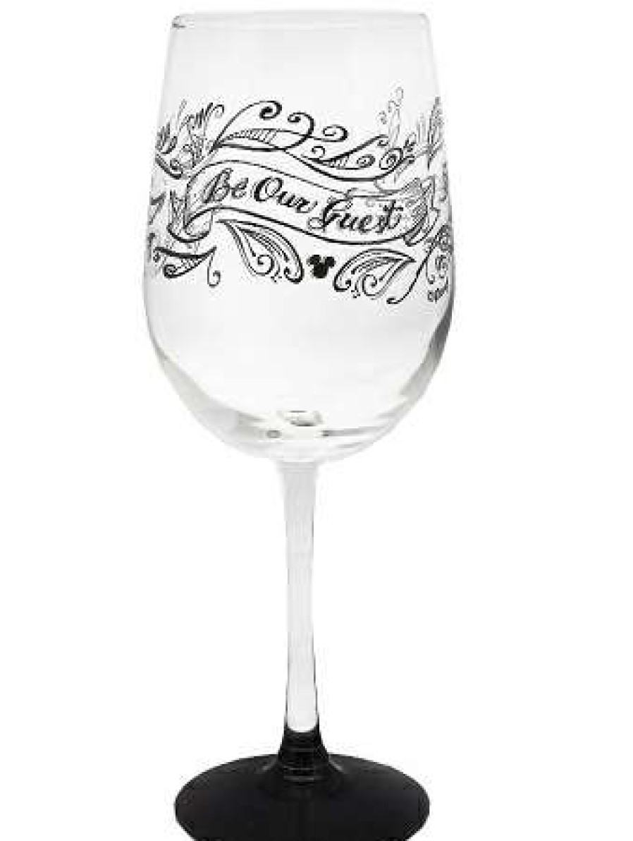 Glassware * | Disney Wine Glass Be Our Guest Stemmed