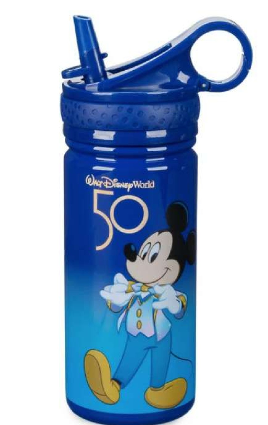 Plasticware * | Disney Water Bottle With Straw 50Th Anniversary Stainless Steel