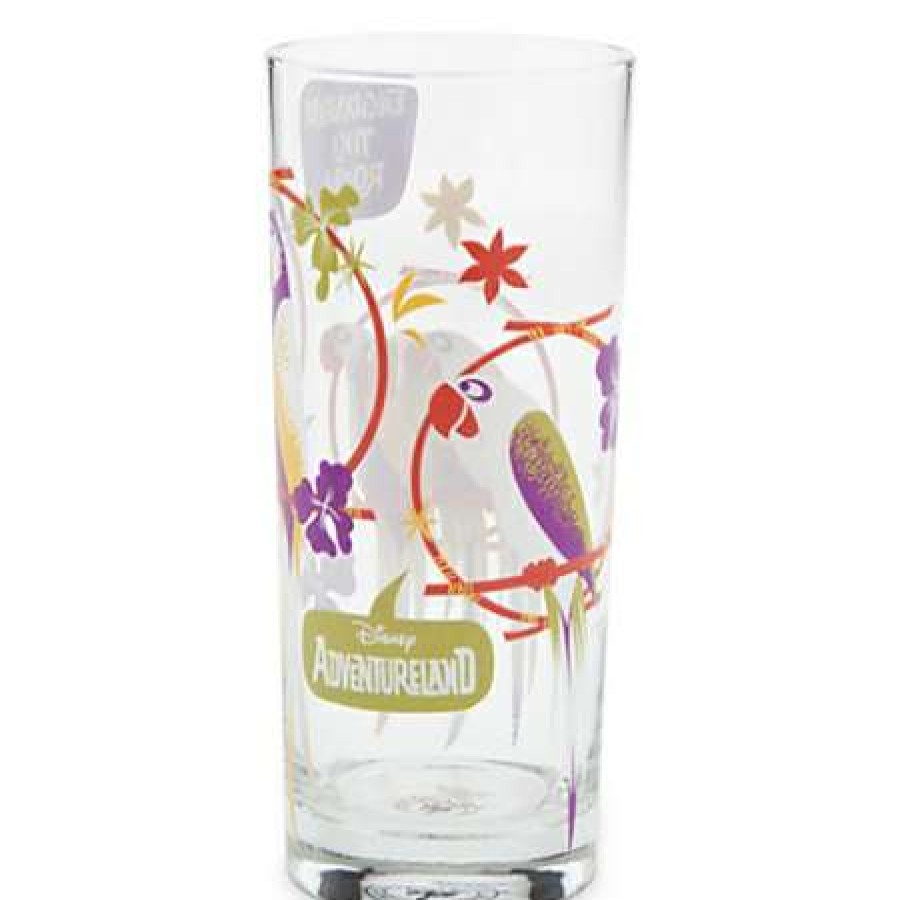 Glassware * | Disney Glass Tumbler Adventureland Enchanted Tiki Room Birds -Tall