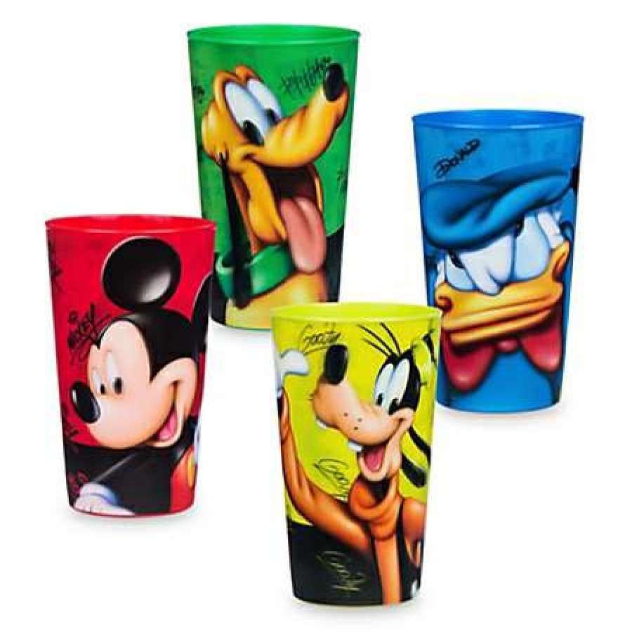 Plasticware * | Disney Plastic Cups Set Mickey Mouse And Friends Lenticular