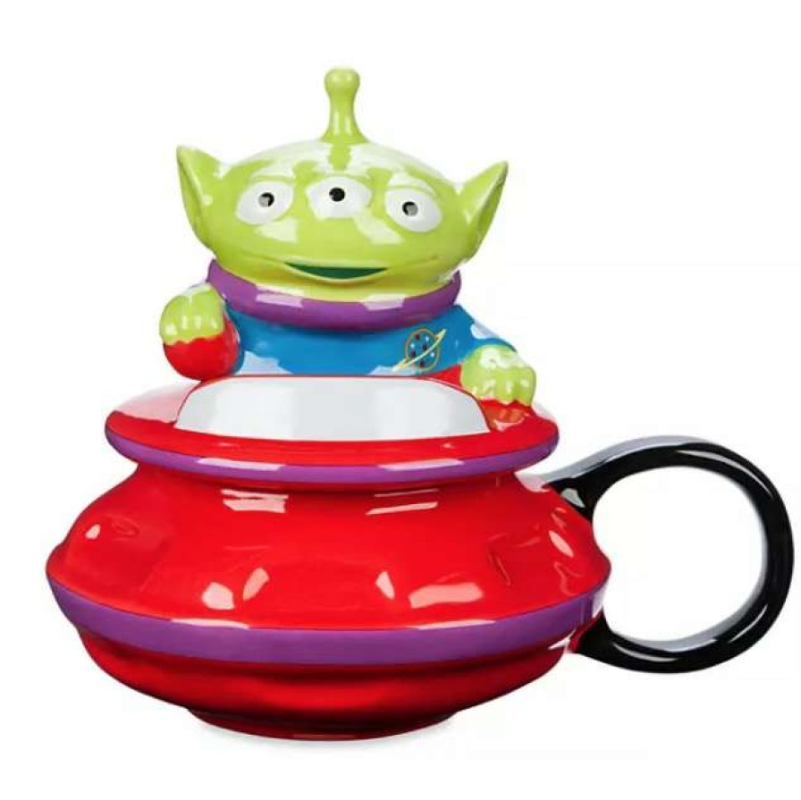 Mugs * | Disney Mug With Lid Toy Story Alien Ufo