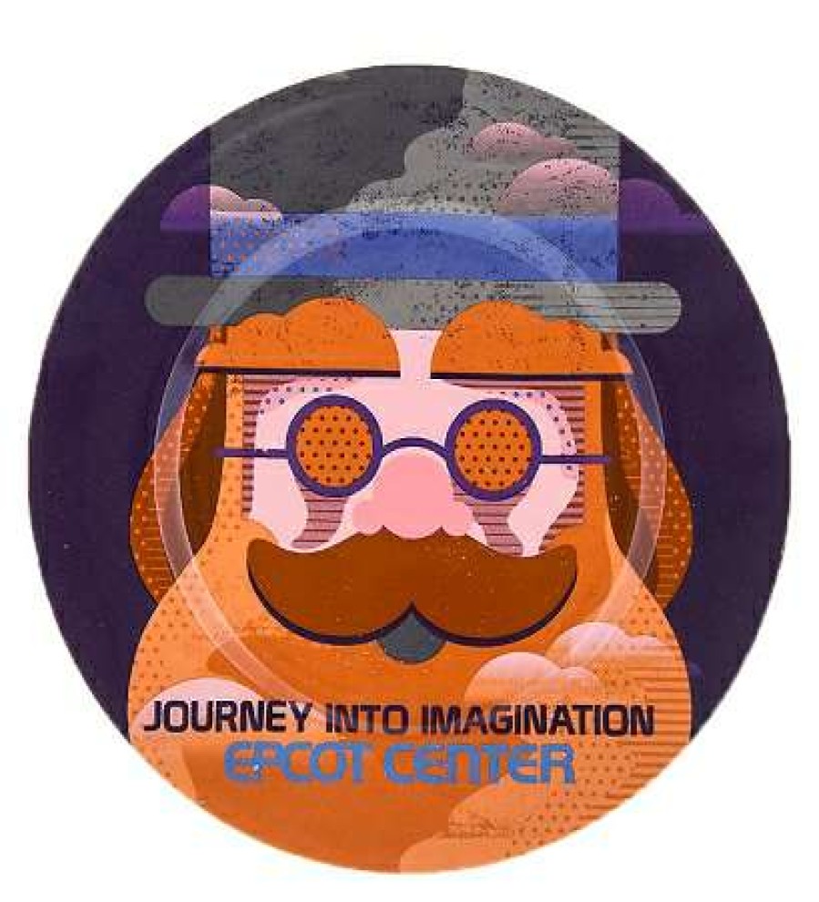 Glassware * | Disney Dessert Plate Attraction Poster Journey Into Imagination