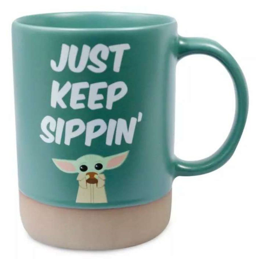 Mugs * | Disney Coffee Mug Grogu Just Keep Sippin'