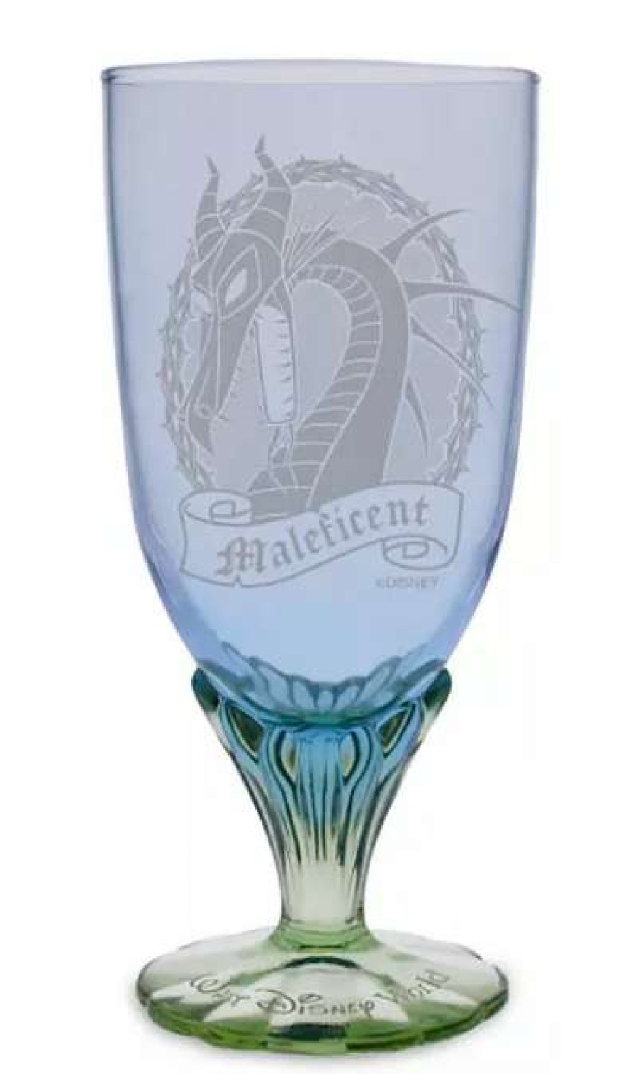 Glassware * | Disney Arribas Goblet Glass Maleficent Dragon Walt Disney World