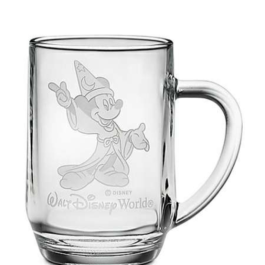 Mugs * | Disney Arribas Glass Mug Sorcerer Mickey Personalizable Large