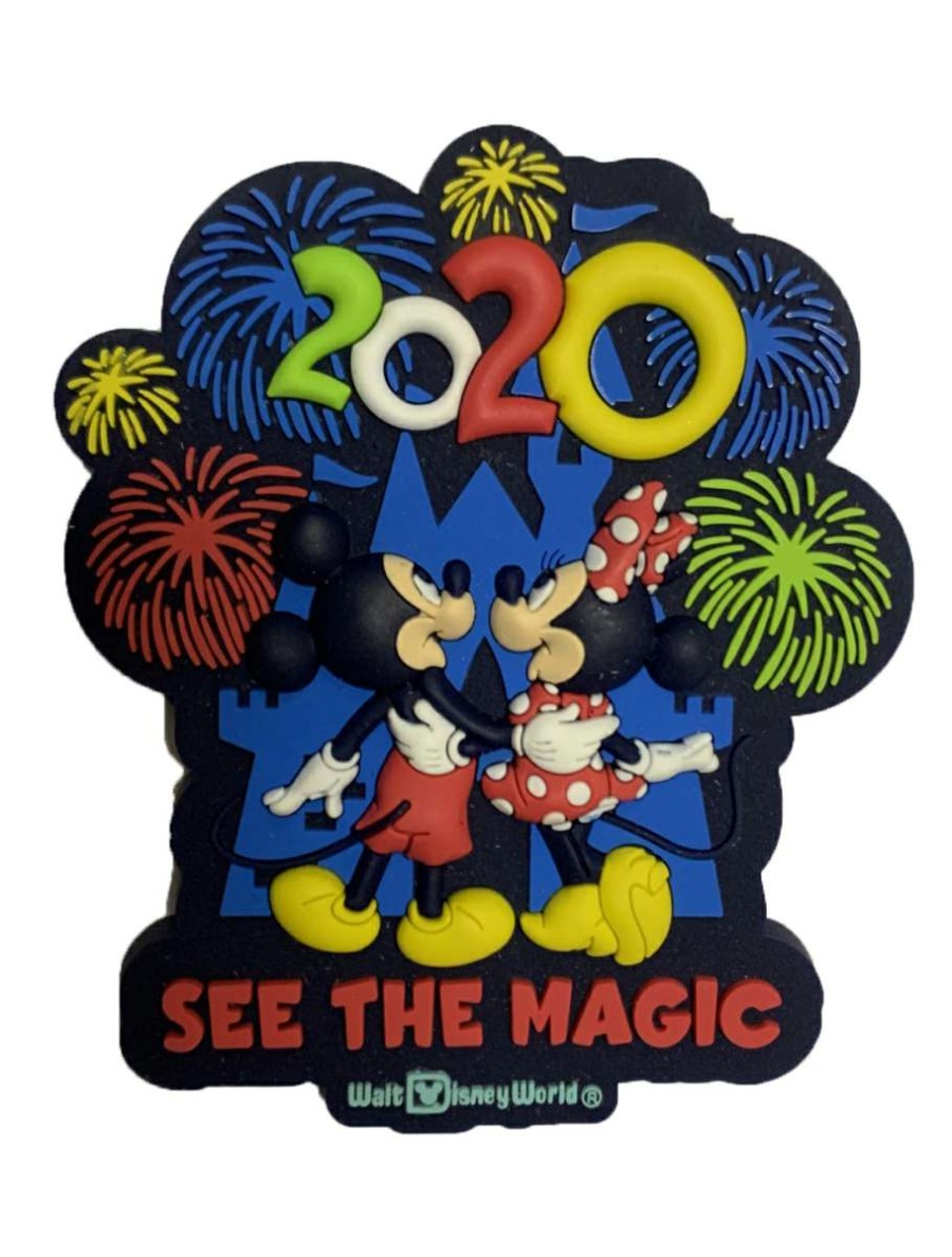 Magnets * | Disney Magnet 2020 Mickey And Minnie Mouse Rubber