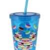 Plasticware * | Disney Tumbler With Straw Epcot Mickey Macarons