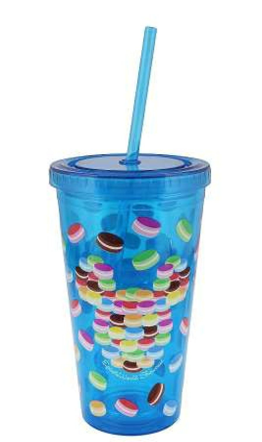 Plasticware * | Disney Tumbler With Straw Epcot Mickey Macarons