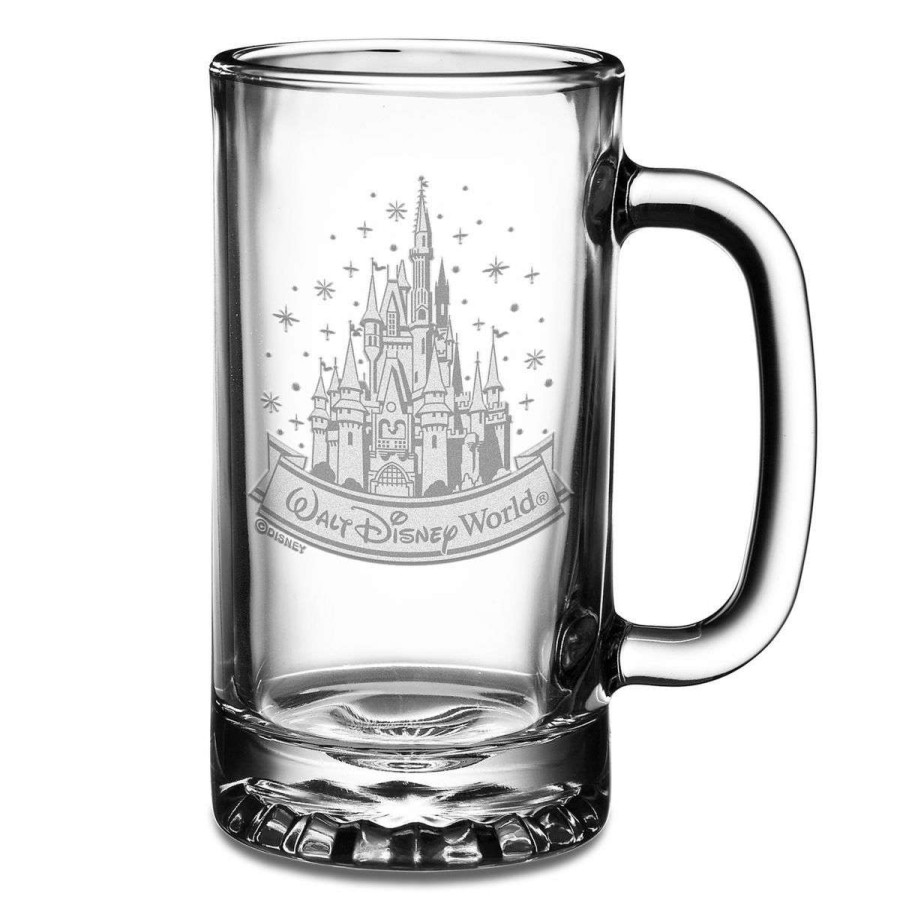 Glassware * | Disney Arribas Tankard Glass Cinderella Castle Walt Disney World